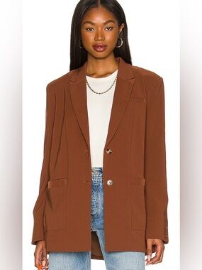 Majorelle Luciana Blazer in Chocolate Brown Sz XS